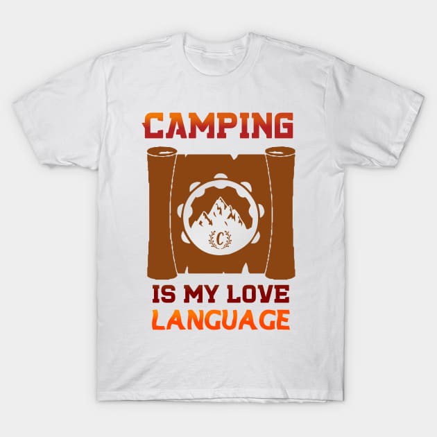 camping is my love language T-Shirt by jaml-12